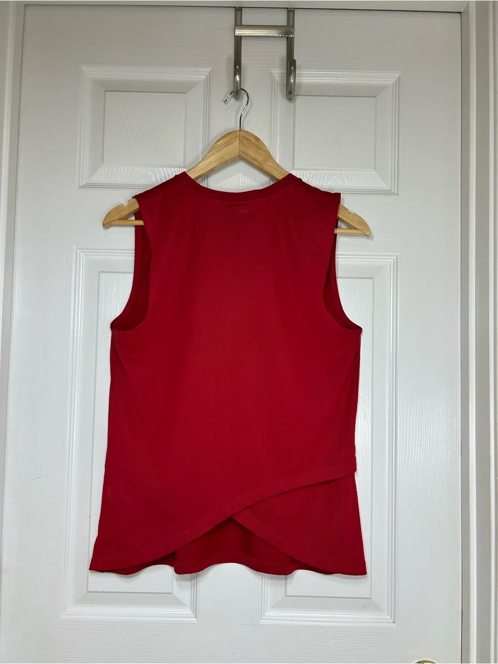 Nike Pro Dri-FIT Women's Red Black Intertwist Muscle Activewear Tank Top L